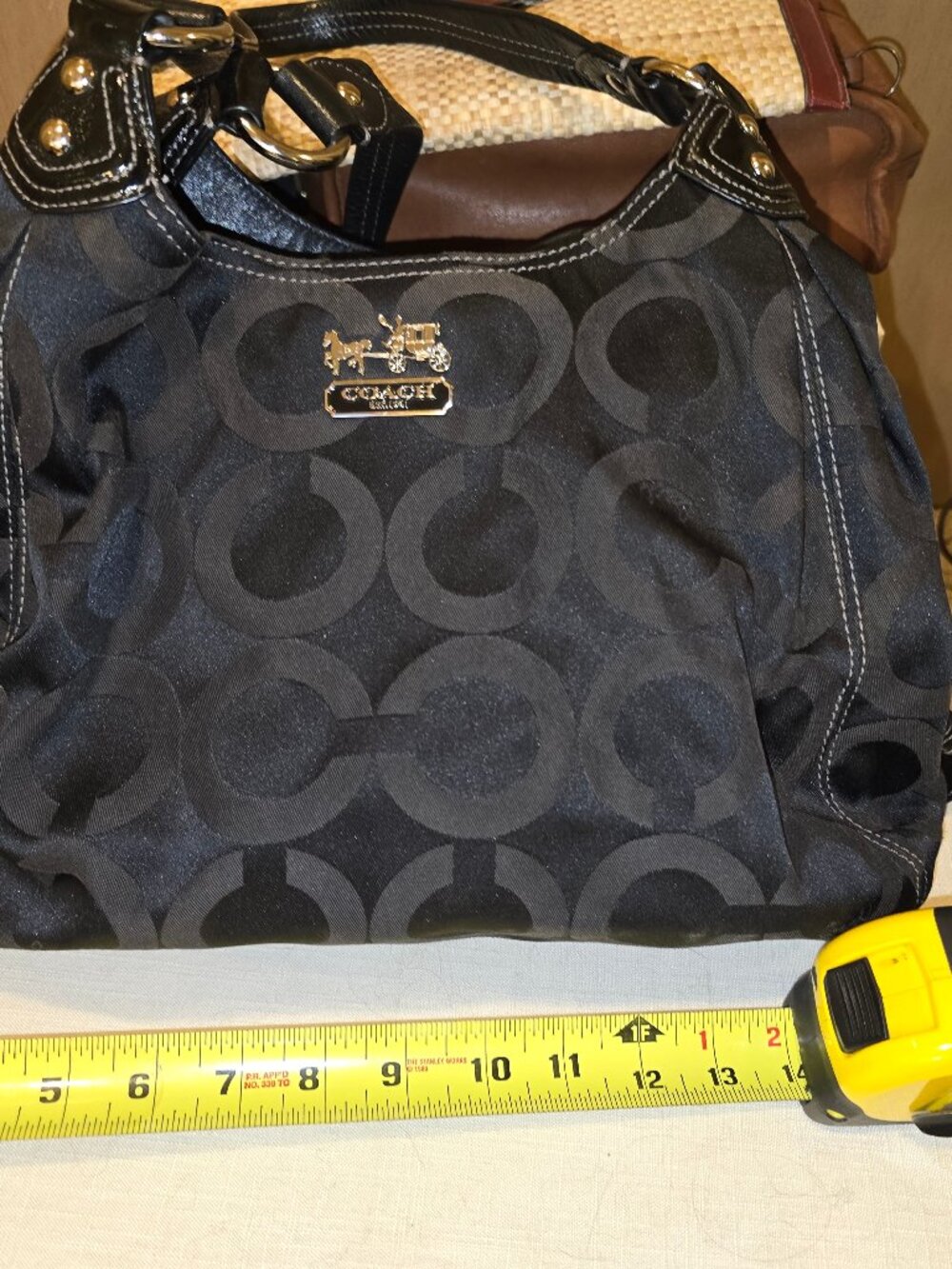 Coach Signature Frabric Satchel